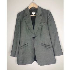 Armani Collezioni Size 6 Black+White Blazer